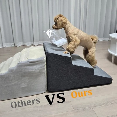 Supportive Widen Step Dog Stairs 3/4/5 Tiers Dog Steps for Couch High Bed Window - image 1 of 4