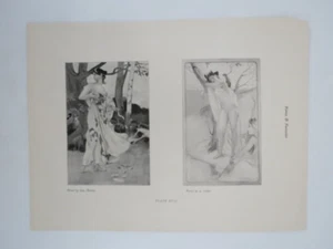 RARO 1898 ANTOINE CALBET & AUGUSTE DONNAY ILUSTRACIONES ART NOUVEAU - Imagen 1 de 2