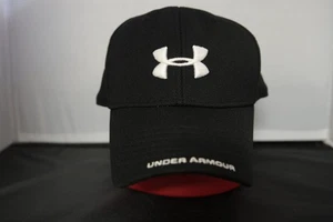 Underarmor Black White Logo Fitted Size L - Picture 1 of 3