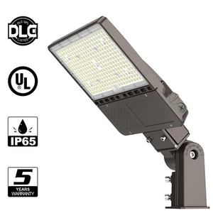 150W/120W/90W LED Shoebox Pole Light Dusk To Dawn Street Parking Lot Fixture DLC - Picture 1 of 10