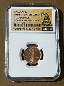 2000 Lincoln Cent MINT ERROR Broadstruck - Picture 1 of 2