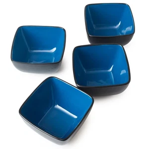 32oz Square Cereal Soup Bowls Set, Stoneware Bowls Set of 4 for Kitchen, Larg... - Picture 1 of 7