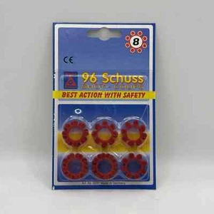 Cap Gun Munition 8 Schuss Ringkappen für Spielzeugpistole Revolver Pistole Gun für Kinder 96 Schuss - Bild 1 von 1