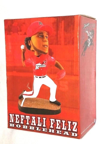 Neftali Feliz Bobblehead Frisco Roughriders Texas NIB Cover