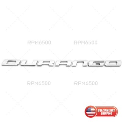 Dodge Durango 2011-2023 puerta levadiza letra emblema placa de identificación Mopar 55079299AC Foto 1 de 3