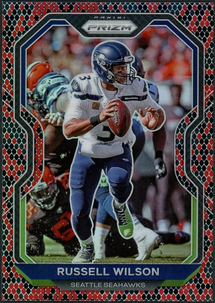 2020 Panini Prizm Russell Wilson Snakeskin Prizm Card #294