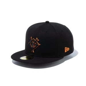 NEW ERA 59FIFTY Fitted Cap NPB Yomiuri Giants Black x Black/Orange Cap 2024 - Picture 1 of 6