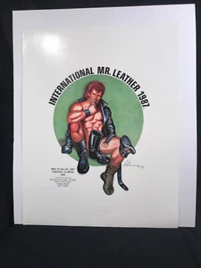 Original International Mr. Leather Poster for 1987 IML Chicago Art by Etienne - Foto 1 di 2