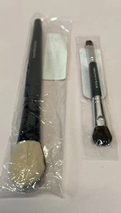 2 new BAREMINERALS Brushes Dual Finish Blush & Contour + mini double ended blend - Picture 1 of 4