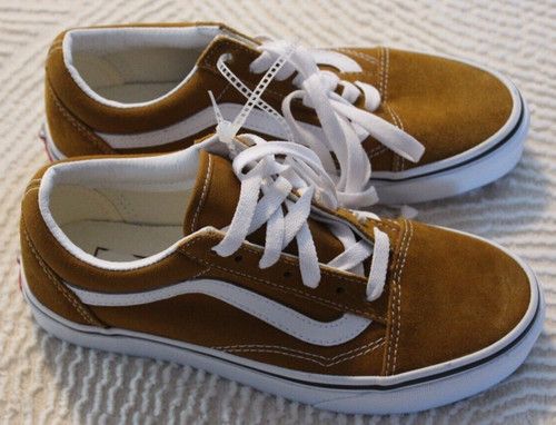 Scarpa Vans Oldol Skool n ambino bambin fatalele floreal marron dorato tagli