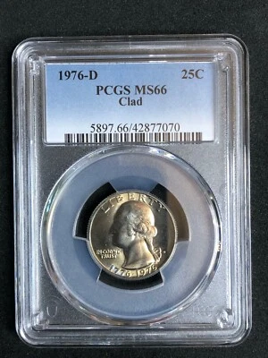 Washington Quarter 1976-D PCGS MS66 - Image 1 of 2