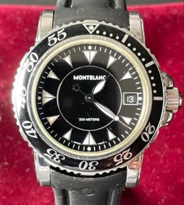 MONTBLANC Meistersteck 7037 Datum schwarzes Zifferblatt Quarz Herrenuhr von JP - Bild 1 von 7