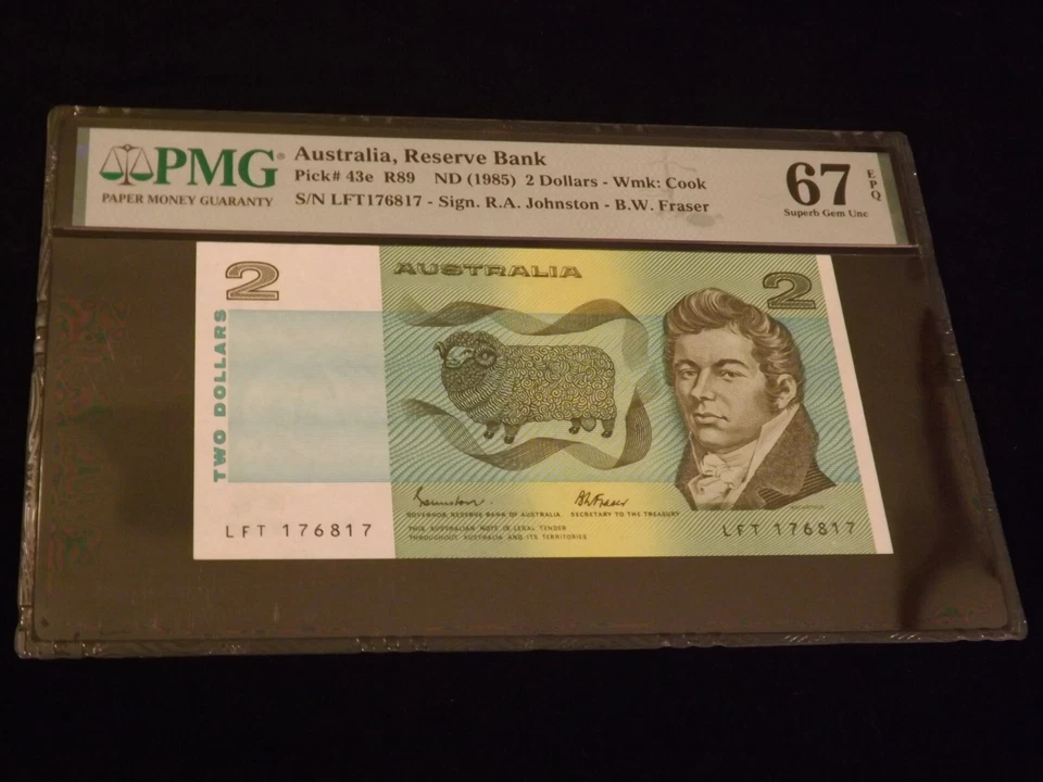 1985  2 $      Australia Reserve Bank          PCGS  67 PPQ - Image 1 of 2