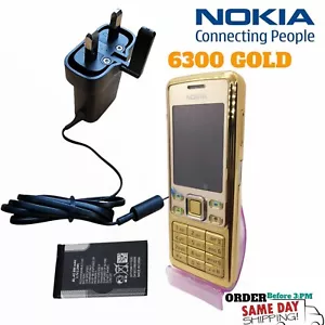 New Nokia 6300 Unlocked Classic Silver/Gold Colour-Bluetooth Phone WARRANTY - Picture 1 of 3