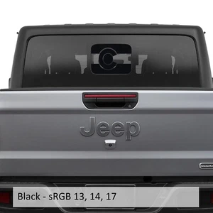 Colorado Flag Rear Sliding Window Vinyl Decal For Jeep Gladiator 2020+ - Picture 1 of 8