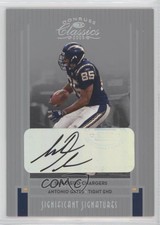 2005 Donruss Classics Significant Signatures Silver /75 Antonio Gates #78 Auto