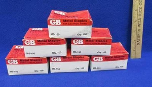 Grapas metálicas para cableado eléctrico MS-150 GB 1/2"" x 1"" 6 cajas de 100 EE. UU. - Imagen 1 de 3