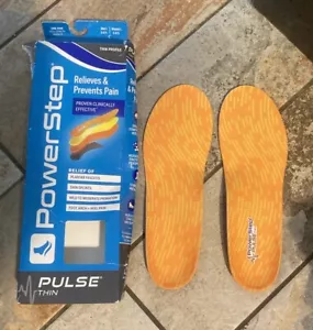 PowerStep Pulse Thin Shoe Insert Insoles Sz C, 6-6.5 M, 8-8.5 W, Full Length - Picture 1 of 3