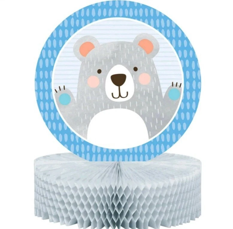 NEW Creative Converting 336637 Centerpiece, Happy Bear Shower Birthday Decor - Image 1 of 1
