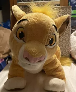 The Lion King Young Simba Genuine Disney Store 13” Stuffed Toy Animal Plush - Picture 1 of 9