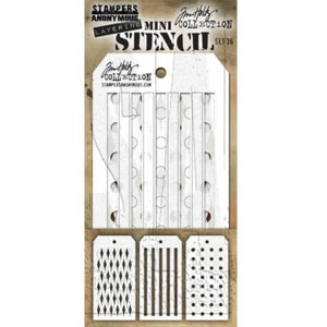 Juego de mini plantillas de cambio Tim Holtz #36 MST036 - Imagen 1 de 1