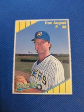 1990 Don August - Milwaukee Brewers  - #38