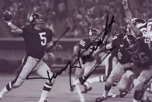 TERRY HANRATTY NFL Steelers Football Auto Autographed Signed 4x6 Photo - Picture 1 of 1