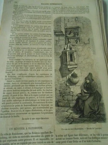Un Bénitier à Ratisbonne 1862 Gravure Print Article - Imagen 1 de 1
