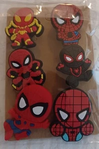 SPIDERMAN CHARMS FOR CROCS SET OF 6 - Picture 1 of 1