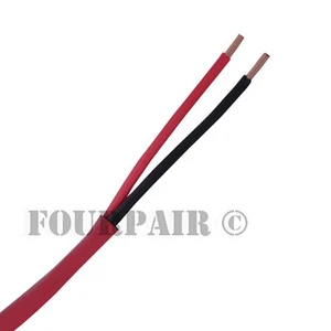 18/2 Fire Alarm Audio Wire Cable 2 Conductor 18 AWG FPLR Riser - Red - 1000ft - Picture 1 of 1