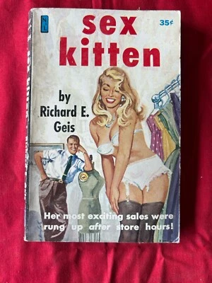 SEX KITTEN Rare Vtg sleaze paperback Pulp Erotica PBO GGA HTF! 1st Printing!! - Image 1 of 4