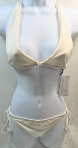 Traje de Baño Majestuoso Natación Dos Piezas Bikini Junior Talla Mediana Beige Nuevo - Imagen 1 de 8