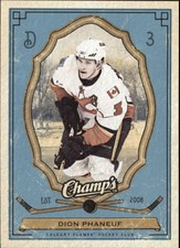 2009-10 Upper Deck Champ's Calgary Flames Hockey Card #17 Dion Phaneuf