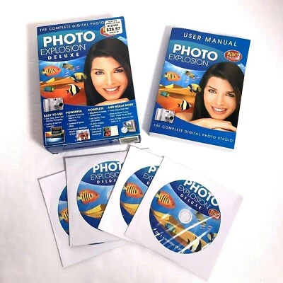 Photo Explosion Deluxe Computer Software Version 3 For Windows 2000 XP Vista NEW - Image 1 of 4