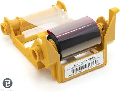 800033-840 YMCKO Color Ribbon for Zebra ZXP Series 3 ZXP3 Card Printer 200 Image - Image 1 of 4