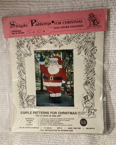 Simple Patterns For Christmas for Yard Art Santa Claus 48" X 27" - Picture 1 of 2