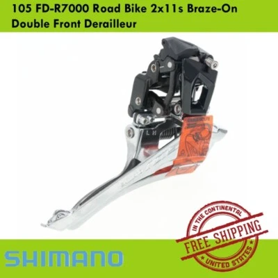 Shimano 105 FD-R7000 Road Bike 2x11s Braze-On Double Front Derailleur - Image 1 of 3