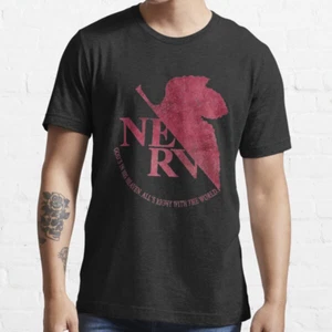 NERV Vintage Emblem   Blood Edition T Shirt Essential T Shirt - Picture 1 of 4