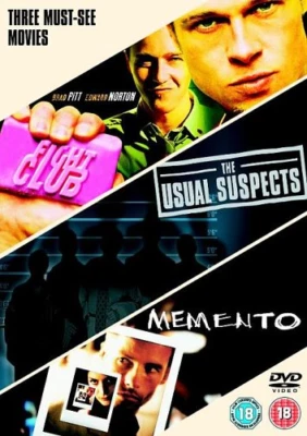 Fight Club/The Usual Suspects/Memento DVD Drama (2006) Brad Pitt Amazing Value - Image 1 of 4