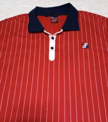  Polo manga corta Bleecker & Mercer rayas rojas talla XL  Foto 1 de 4