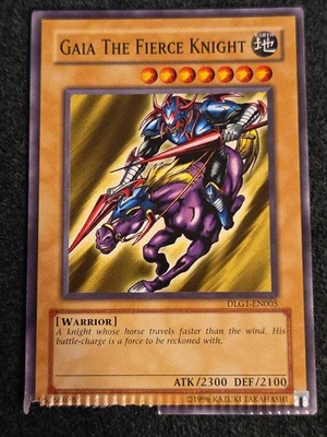 *Misprint* YUGIOH - Gaia The Fierce Knight - DLG1-EN005 - Common - Crimped - Image 1 of 2