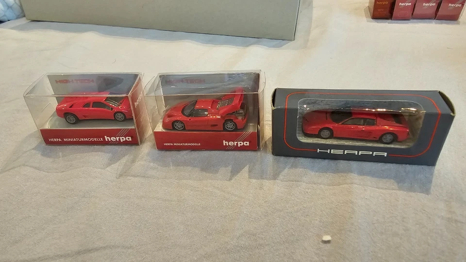 Lotto Herpa ferrari Testarossa, F50, Lamborghini Diablo 1/87 ho - Immagine 1 di 1