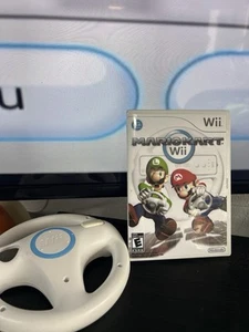 Mario Kart Wii (Nintendo, 2008) CIB Original mit Rad getestet FUNKTIONIERT - Bild 1 von 4