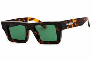 OFF WHITE NASSAU 6055 Sunglasses Havana Frame Green Lenses 51mm - Picture 1 of 4