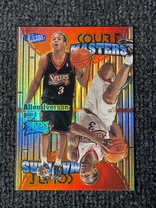 Ultra Court Masters 1997 #2 cm Allen Iverson Philadelphia 76ers Salón de la fama raro grabado - Imagen 1 de 2