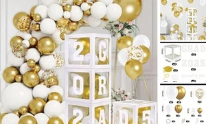 2025 Graduation Party Decorations - Set of 4 Graduation Boxes with 139pcs - Picture 1 of 7