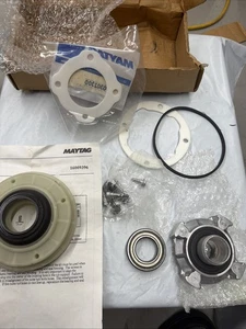 Conjunto de buje y sello de bañera de lavadora Maytag 21001868 genuino OEM INCOMPLETO - Imagen 1 de 10
