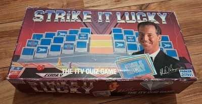 Vintage Strike It Lucky ITV Quiz Family Board Game Parker 1988 Nice Condition - Image 1 of 4