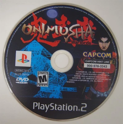 ONIMUSHA Warlords Sony PlayStation 2 Capcom UNTESTED PS2 - Image 1 of 2