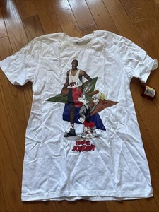 Nike Hare Jordan Retro 7 Shirt Michael Jordan Bugs Bunny Space Jam Size Small - Picture 1 of 5